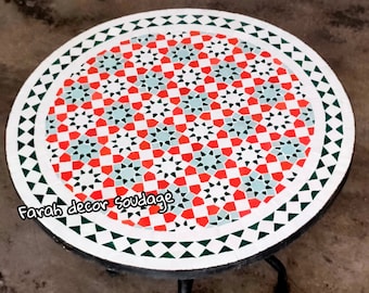 CUSTOMIZABLE Mosaic Table - Mosaic Table Art - Mid Century Mosaic Table - Handmade Coffee Table For Outdoor & Indoor
