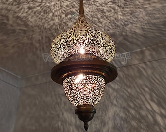 Moroccan Ceiling Lamp Moroccan Pendant Lamps Decor Lighting Pendant Light Brass Vintage Handmade