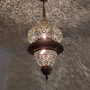 Moroccan Ceiling Lamp Moroccan Pendant Lamps Decor Lighting Pendant Light Brass Vintage Handmade