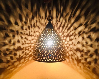 Moroccan Ceiling Light , Antique Brass Lamp , Pendant Light Moroccan Copper Brass Chandelier , Moroccan Brass lamp.