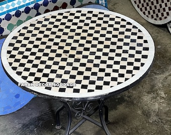 Mosaic Table - Mid Century Mosaic Table - Handmade Mosaic Table For Outdoor & Indoor