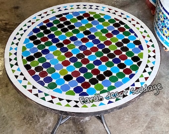 CUSTOMIZABLE   Mosaic Table - Mosaic Table Art - Mid Century Mosaic Table - Handmade Coffee Table For Outdoor & Indoor