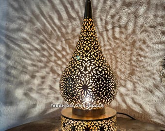 Handmade Moroccan Brass Floor Lamp: Exotic Home Decor