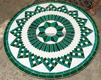 Handmade Moroccan Mosaic Table, Moroccan bistro table made of mosaic, Moroccan Intricately Designed Mosaic Table, Moroccan Decor .