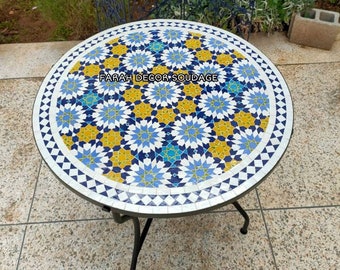 CUSTOMIZABLE Mosaic Table - Mosaic Table Art - Mid Century Mosaic Table - Handmade Coffee Table For Outdoor & Indoor