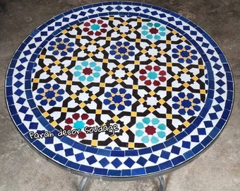 CUSTOMIZABLE  Mosaic Table - Mosaic Table Art - Mid Century Mosaic Table - Handmade Coffee Table For Outdoor & Indoor