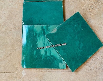 Handmade Moroccan Zellige - Natural Zenjari Zellige - Fez Handmade Clay Terracotta Tile Moroccan Zellige