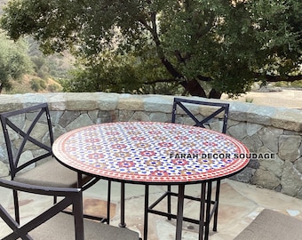 CUSTOMIZABLE Mosaic Table - Mosaic Table Art - Mid Century Mosaic Table - Handmade Coffee Table For Outdoor & Indoor