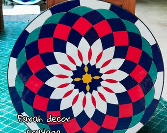 CUSTOMIZABLE  Mosaic Table - Mosaic Table Art - Mid Century Mosaic Table - Handmade Coffee Table - just TABLE TOP