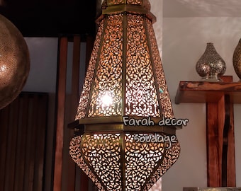 Moroccan Ceiling Lamp Moroccan Pendant Lamps Decor Lighting Pendant Light Brass Vintage Handmade