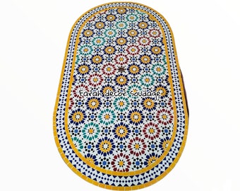 Moroccan Mosaic Table | Bistro Table | Garden Table | Round Table | Mosaic Outdoor Table | Oval Outdoor Table | Patio Table | Coffee Table