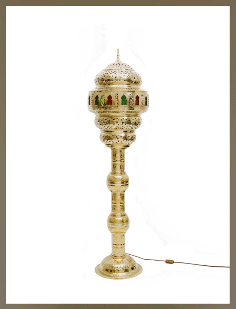 Moroccan Lamp Standing Copper Lamp Wedding Light Style Etsy