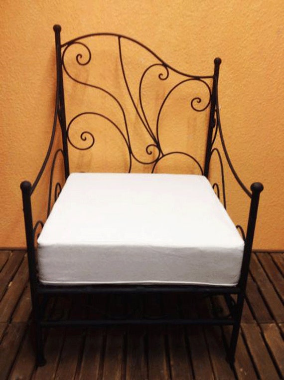 Armchair Wrought Iron Garden Chair Lounge Chair Iron Style
