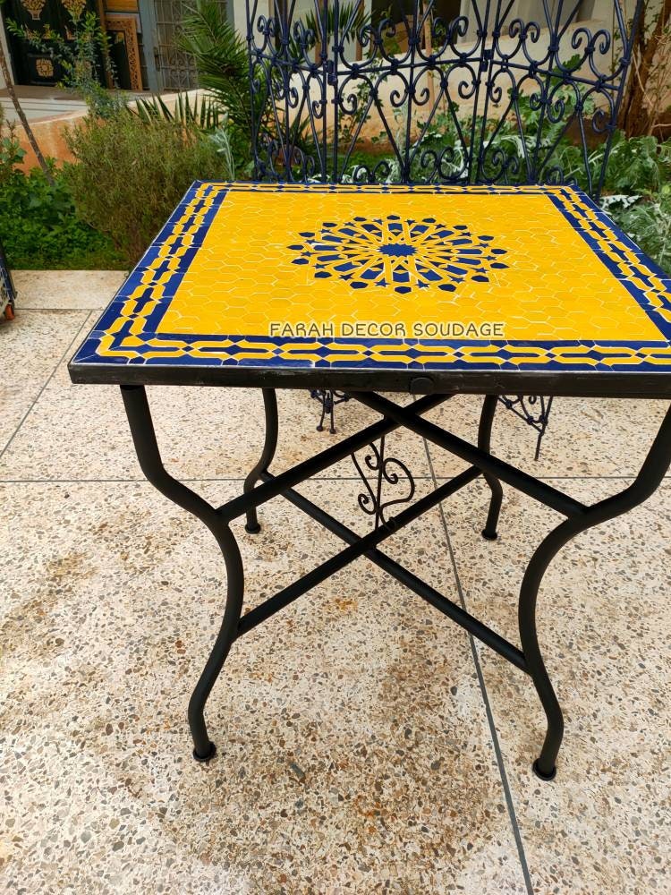 Mosaic tile deals outdoor dining table