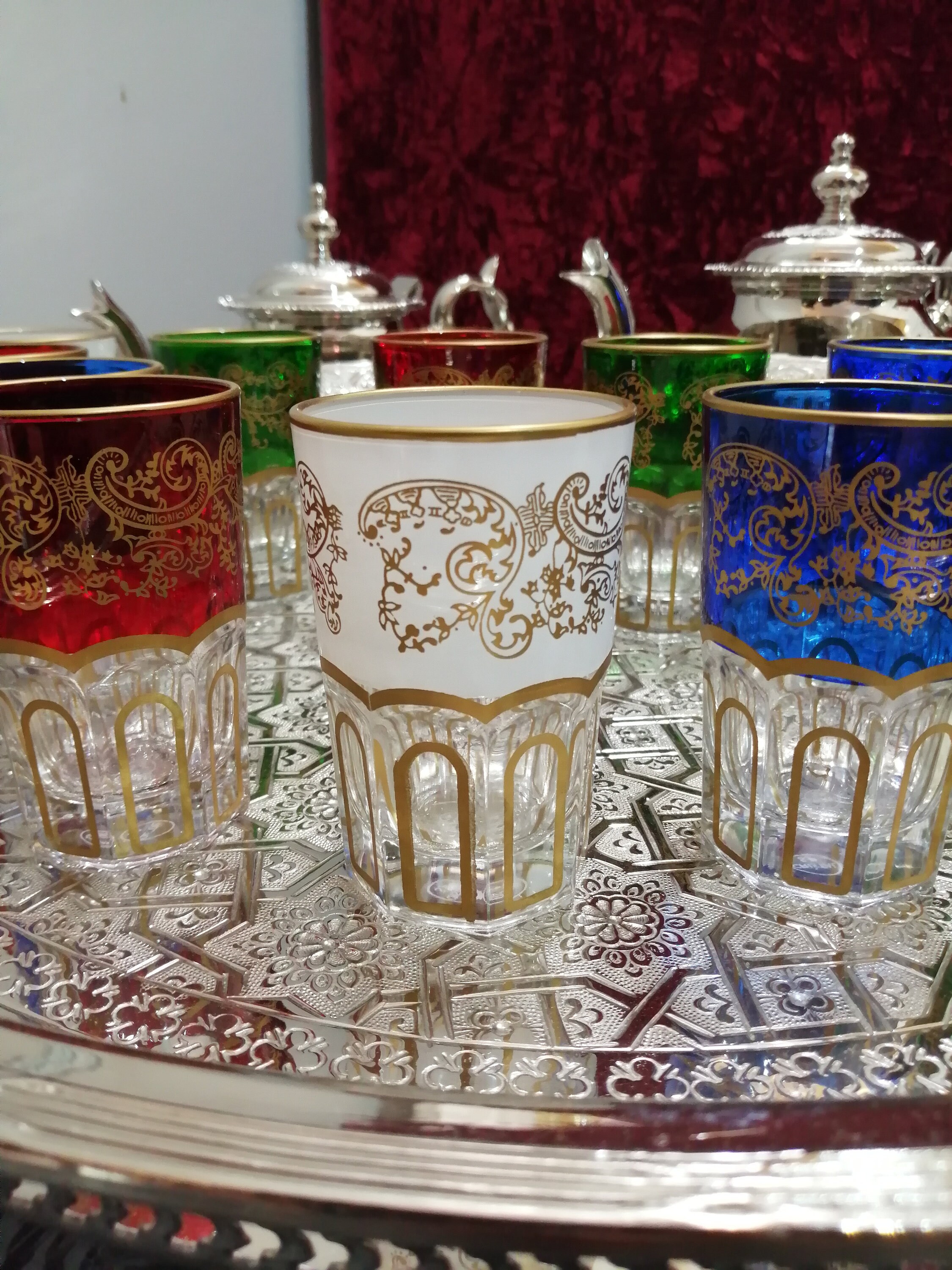 Morrish Moroccan Tea Glasses Set - Treasure of Morocco