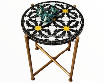 CUSTOMIZABLE Mosaic Table - Mosaic Table Art - Mid Century Mosaic Table - Handmade Coffee Table For Outdoor & Indoor