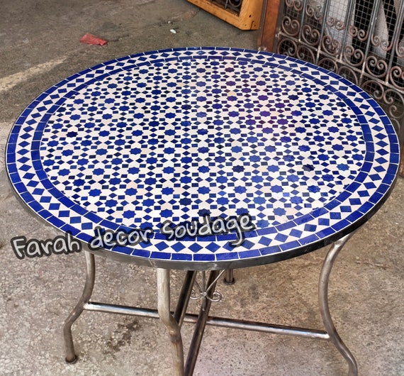 Handmade Moroccan Mosaic Table Outdoor Indoor Uk Handmade Moroccan Mosaic Table Outdoor, Moroccan Outdoor Furniture Uk