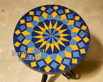 CUSTOMIZABLE Mosaic Table - Mosaic Table Art - Mid Century Mosaic Table - Handmade Coffee Table For Outdoor & Indoor