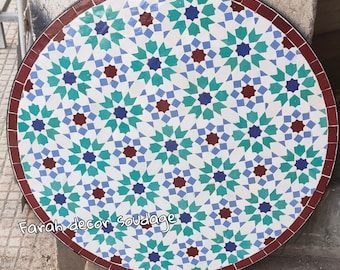 CUSTOMIZABLE Mosaic Table - Mosaic Table Art - Mid Century Mosaic Table - Handmade Coffee Table For Outdoor & Indoor