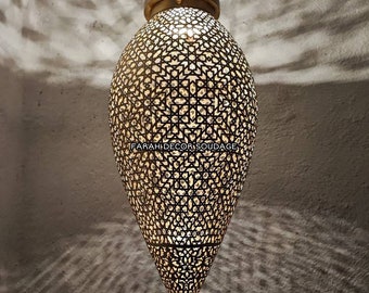 Moroccan Chandelier Lighting , Moroccan ceiling pendant Antique brass , Pendant Light , Moroccan lighting .