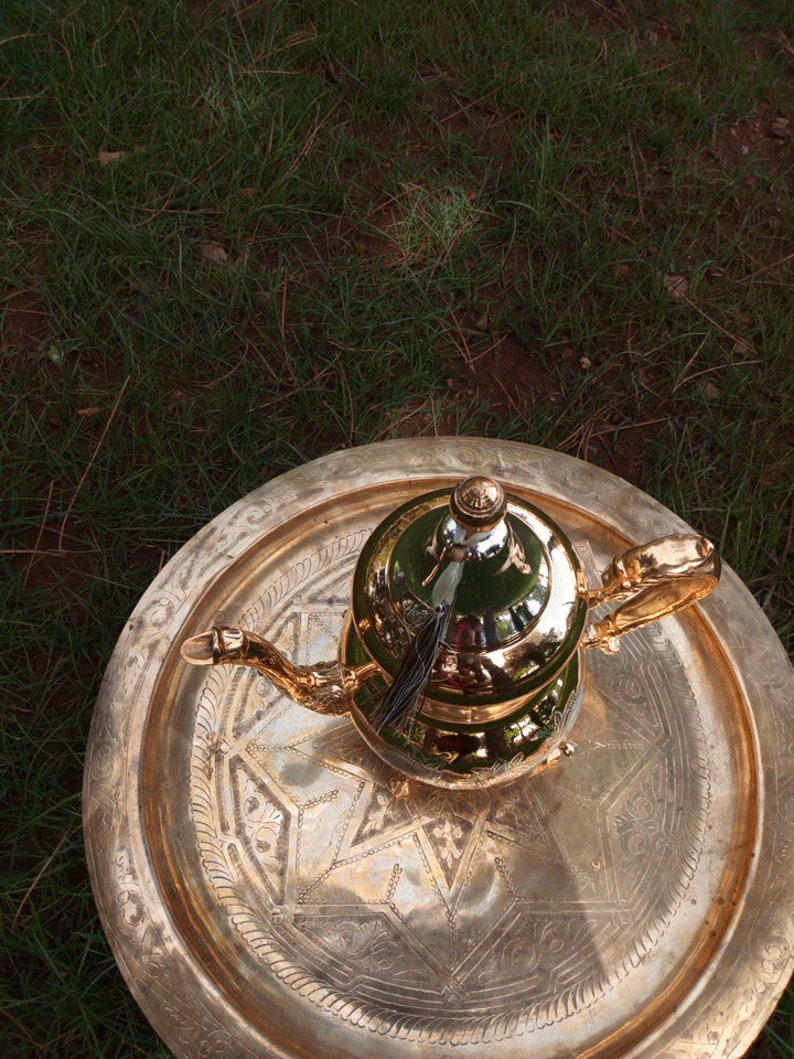 Moroccan Gold Teapot / Handmade Teapot / Moroccan Handcrafted Etsy