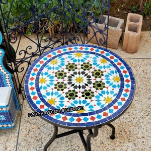 CUSTOMIZABLE Mosaic Table,  Mosaic Table Art, Mid Century Mosaic Table, Handmade Coffee Table For Outdoor & Indoor .