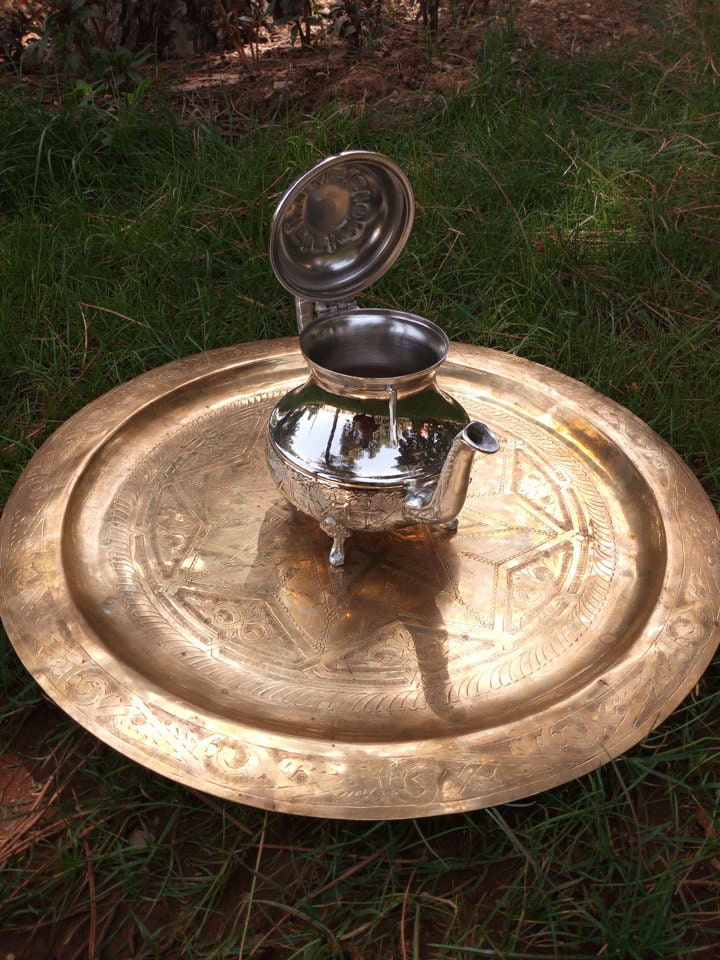 Moroccan Handcrafted Teapot , Moroccan silver Teapot ,Handmade teapot