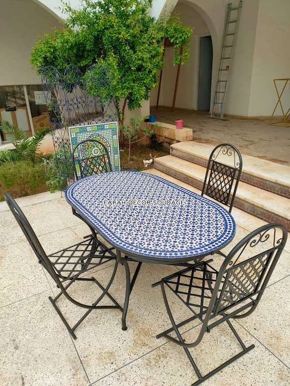 Mosaic outdoor dining deals
