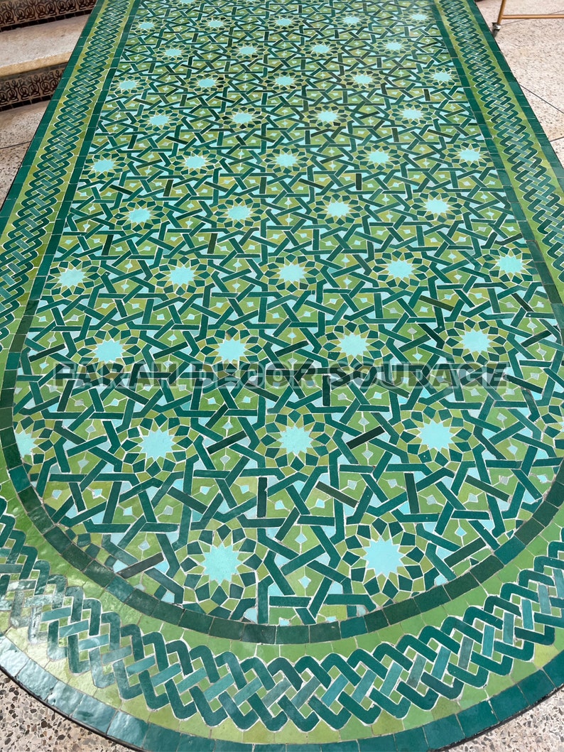 Handmade Moroccan Table Oval Moroccan Mosaic Outdoor/ Indoor Etsy