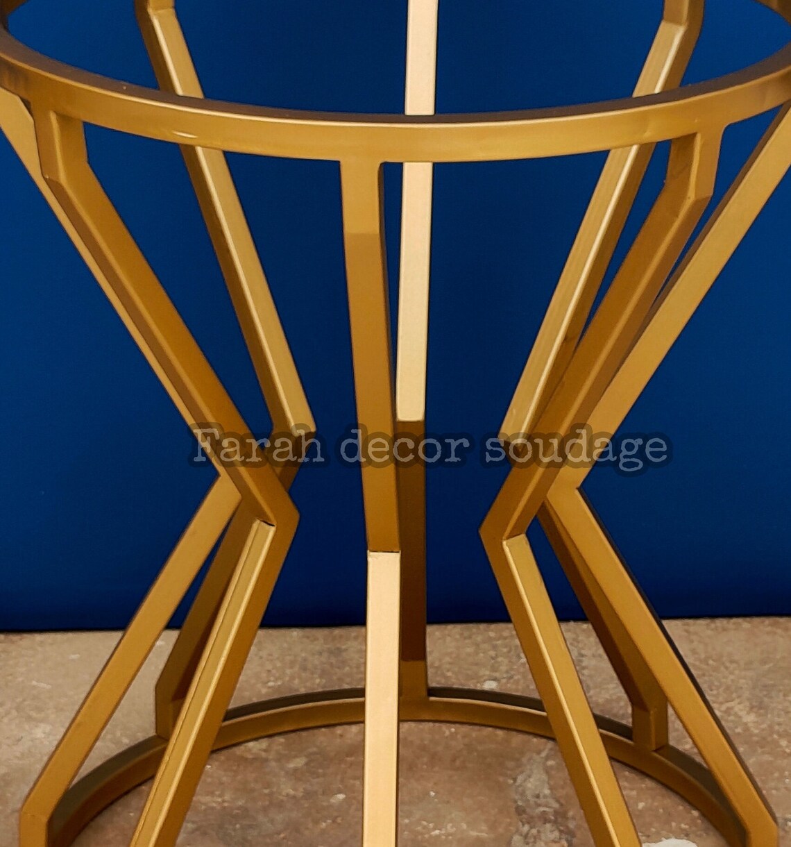 Mosaic Coffee Table With Geometric Iron Base Moroccan Mosaic Etsy