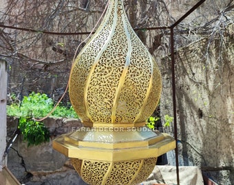 Moroccan Ceiling Light Fixture , Pendant Lamp Chandelier , Chandelier Lighting , Moroccan Ceiling Light , Pendant Lighting Brass .