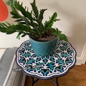 Handmade Moroccan mosaic table , outdoor & indoor table , mosaic table , Moorish Mosaic Table