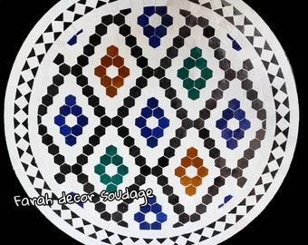 CUSTOMIZABLE  Mosaic Table - Mosaic Table Art - Mid Century Mosaic Table - Handmade Coffee Table For Outdoor & Indoor