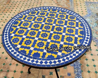 CUSTOMIZABLE Mosaic Table - Mosaic Table Art - Mid Century Mosaic Table - Handmade Table For Outdoor & Indoor