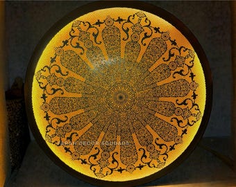 Handmade  Brass Wall Lamp - Brass Moroccan Sconce - Artisan Lighting - Boho & Mediterranean Decor .