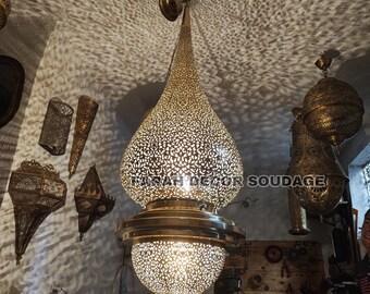 Moroccan Brass ceiling lamp, Moroccan ceiling lamp, moroccan lamp, Pendant Brass lamp, morocco lights .