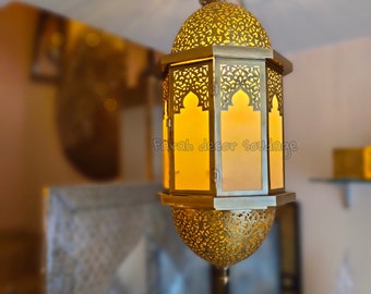 Moroccan Ceiling Lamp Moroccan Pendant Lamps Decor Lighting Pendant Light Brass Vintage Handmade