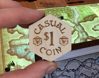Custom Engraved Wood Game Tokens | Personalized Board Game Tokens