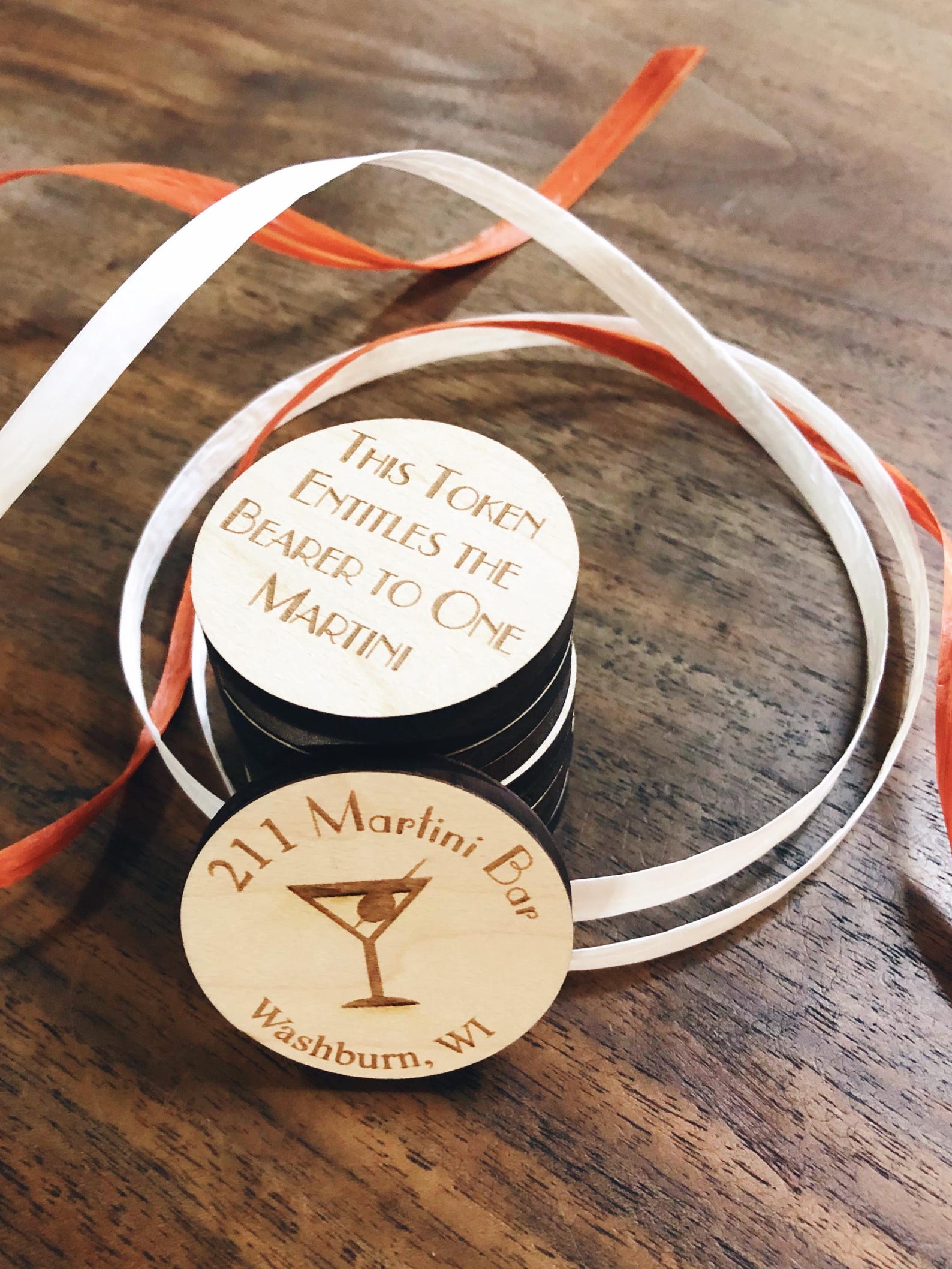 250 Personalized Round Wood Tokens – Custom Engraved | Double or Single ...