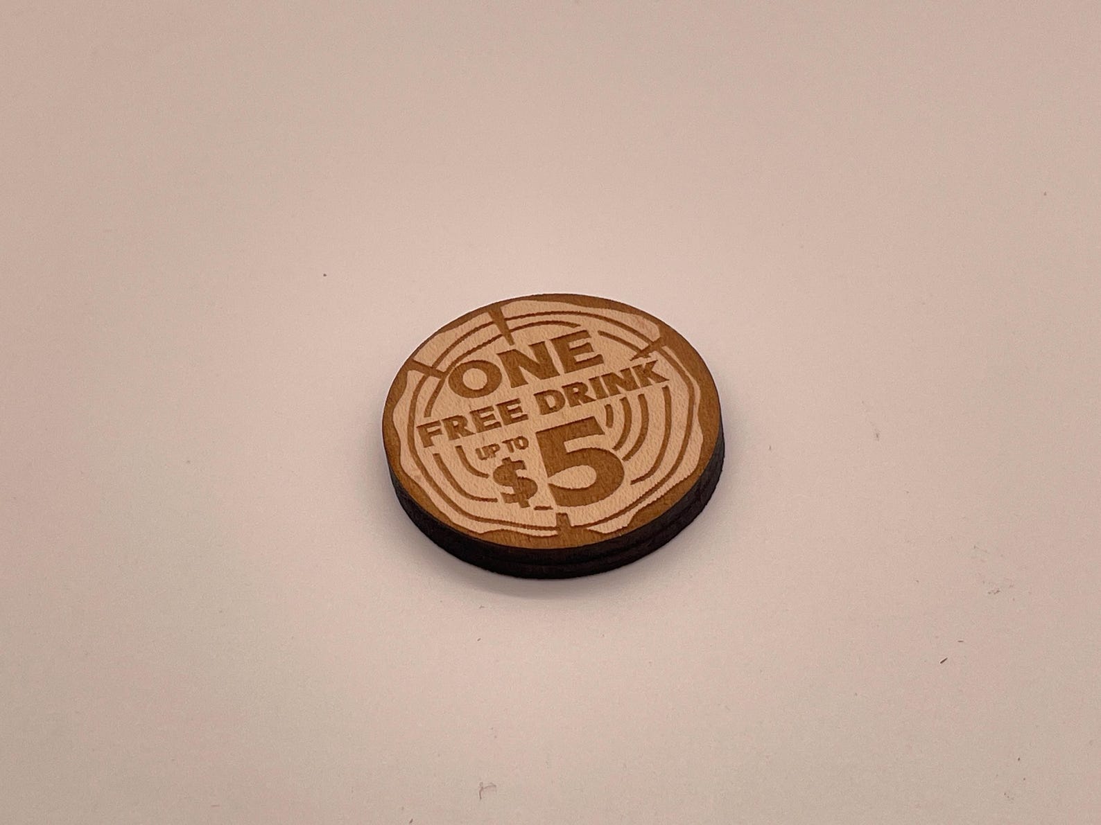 250 Personalized Round Wood Tokens – Custom Engraved | Double or Single ...
