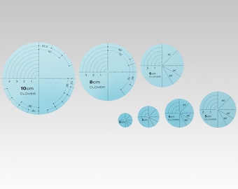 Circle ruler,plate, patchwork,Temari,From Japan,circle based pattern,Guidelines