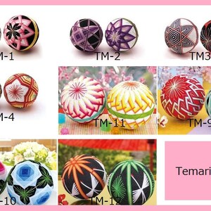 Starter Temari ball kit,thread,needle,supply everything in it choose from 8 type , beginner,Temari kit,olympus