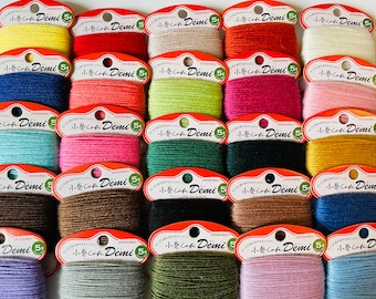 29 colors, darning thread, darning yarn, wool embroidery, japan