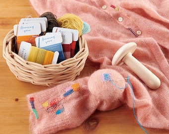 48 colors, Darning thread, Darning yarn with box Set, Red box, Blue Box