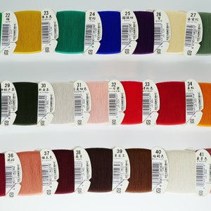 42 color,Japanese silk thread,40m,myakobane,Miyakohane,kimono thread,Hand sewn thread,hand sewing thread,silk thread for hand-sewing,Cord,String