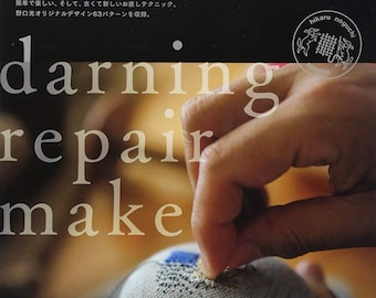darning book repari, mending, Noguchi Hikaru&#39;s Repair Makeup Book with Darning
