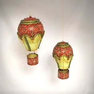 Boho hot air balloon/handcrafted/all-round year ornament/Christmas ornament/collectible item/ready to ship