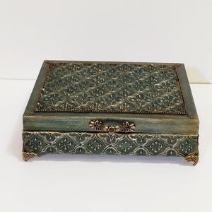 Scatola porta-carte unica fatta a mano/contenitore per carte/porta-gioielli/regalo unico