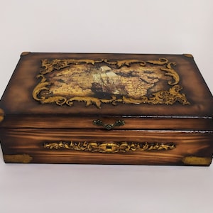 Horlogedoos voor heren/gepersonaliseerd herencadeau/opbergdoos/handgemaakt cadeau/8 vakken