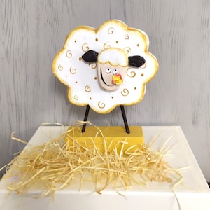 Animaux en papier mâché/moutons en papier mâché/art en papier mâché/cadeau d&#39;art unique/art en papier